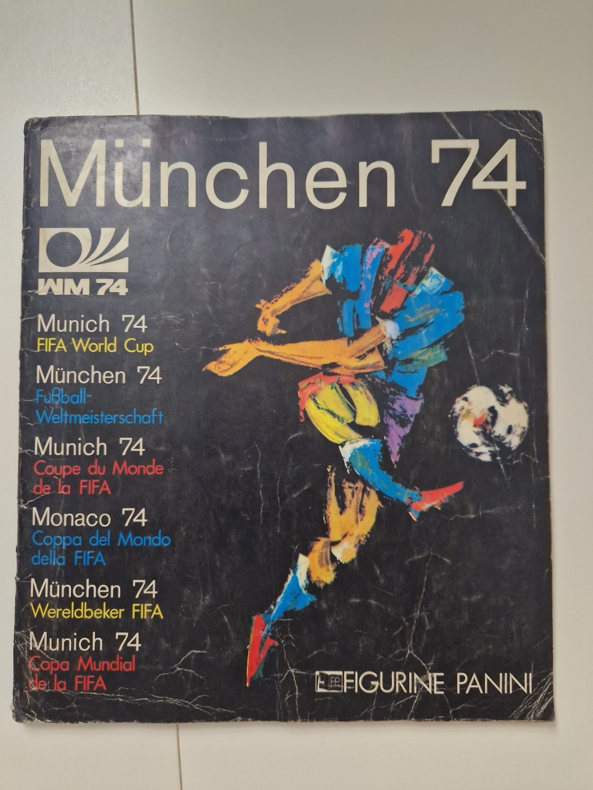 ALBUM FIGURINE PANINI "MUNCHEN 74" COMPLETO ORIGINALE IN BUONE CONDIZIONI