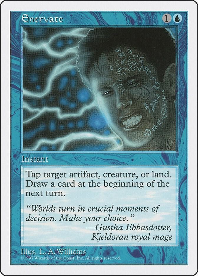 Enervate Common Fifth Edition Magic: The Gathering Lightly Played