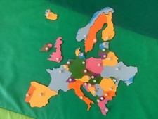 Europa Karte Puzzle Montessori Nienhuis Holz Lernmaterial Erdkunde EU