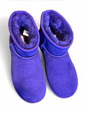 UGG Classic Ultra Mini Purple Suede Pull-On A...
