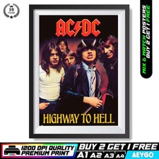 AC/DC Music Artist Concert Wall Art Classic Picture Poster Print Musician ACDC