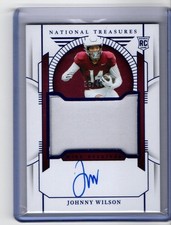 2024 Panini National Treasures Collegiate Materials Signatures Johnny Wilson /49