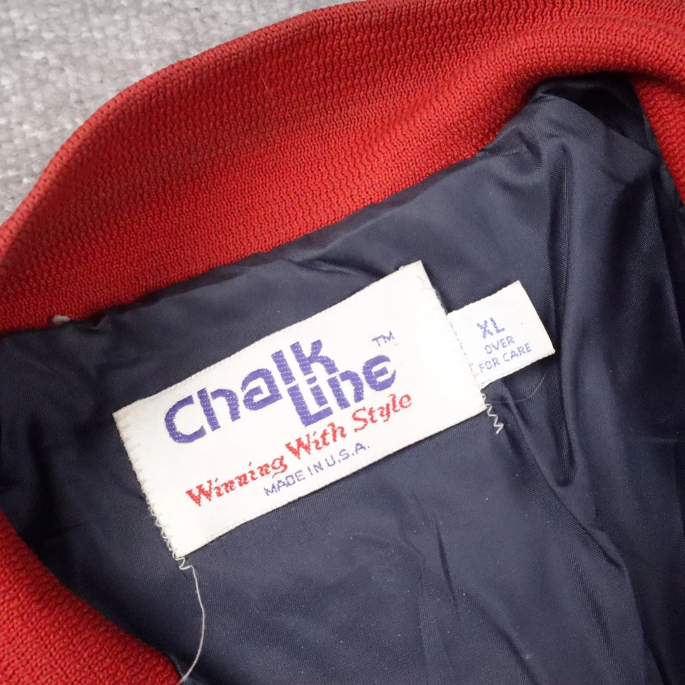 Chaqueta de béisbol vintage de los 90 Chalk Line Angels con botones para mujer Foto 4 de 4