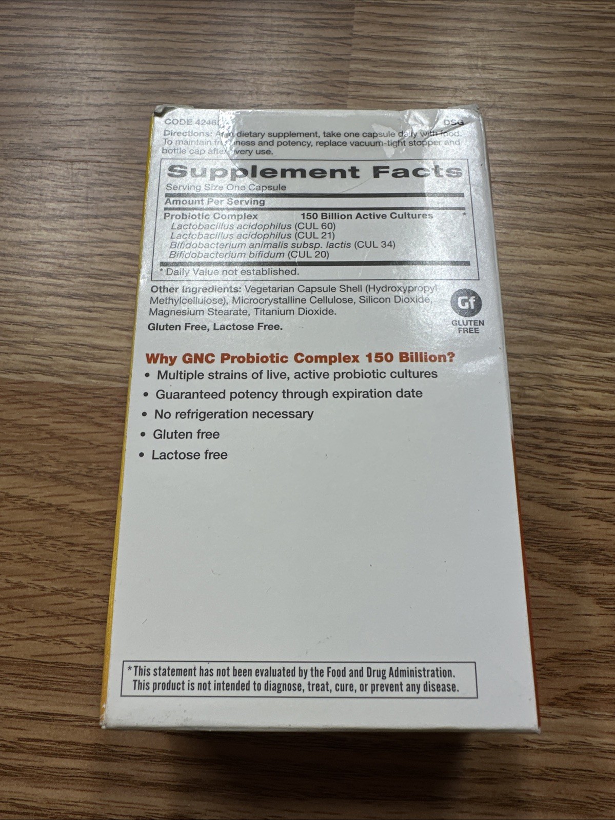 GNC Probiotic Complex Daily Need with 150 Billion CFUs, 20 Capsules