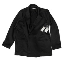 GOOD AMERICAN Blazer Dress Mini Black Double-Breasted Tailored Size 5 NWT