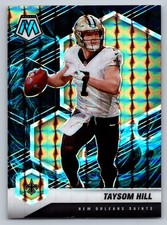 2021 Panini Mosaic Genesis Prizm Taysom Hill #142 SSP SP Case Hit Saints