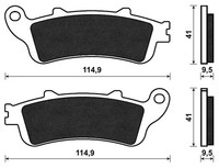 1 Paar BremsbeläGe Vorne FüR Honda Pantheon [Fes] 150IE 2003-2004