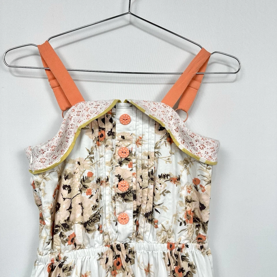Vestido 435 By Matilda Jane Happy And Free Coconut Rose Sun renda Páscoa tamanho 14 - Imagem 2 de 4