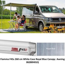 Fiamma F45s 425 Wind Out Canopy Awning White Case Blue Canopy Camper Caravan