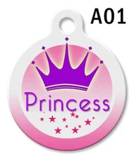 Personalized Pet Name Tags for Dog & Cat, Custom Designs Unique ID Tag  #A024