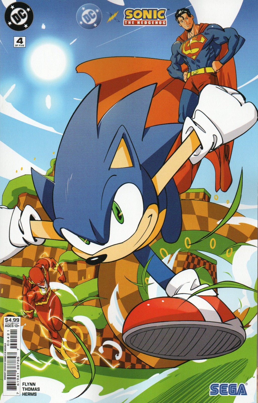 Dc X Sonic the Hedgehog #1 (Of 5) Cover a Comic - Image 2