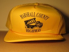 MARSHALL COUNTY HIGHWAY Trucker Style Snapback HAT 