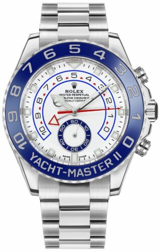 Rolex Yacht-Master II Self-Winding Command Bezel Automatic White Blue Mens Watch