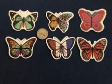 Butterfly Stickers Lot Of 6 - New
