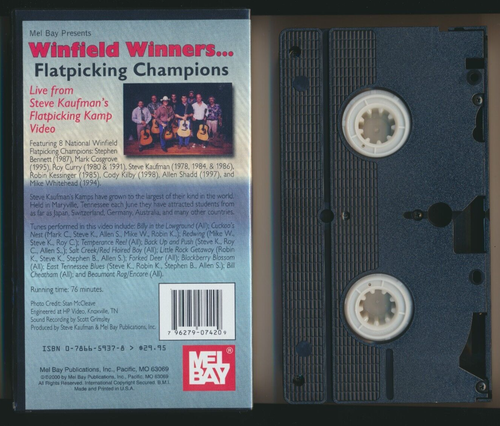 Winfield Winners Flatpicking Champions 2000 VHS Mel Bay RARE Acoustic Guitar HTF - Imagen 2 de 2
