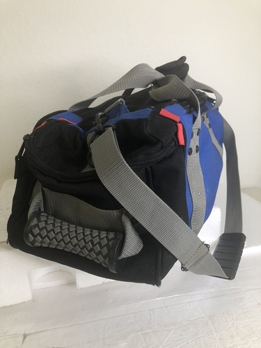 SAMSONITE RUGGED EXPANDABLE GYM BAG CARRY ON WEEKENDER VERY GOOD BLUE. - Picture 3 of 24