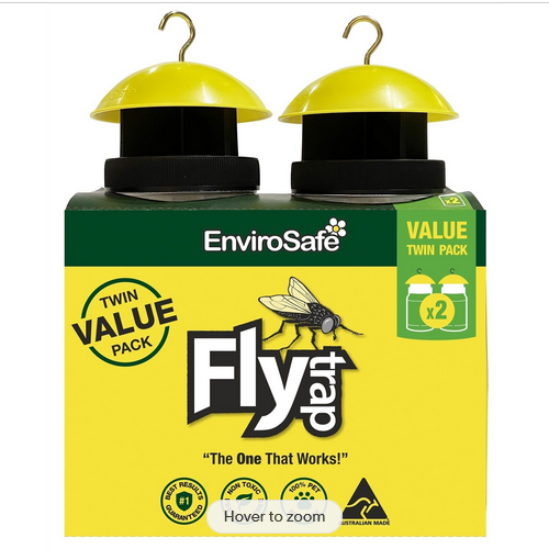 EnviroSafe Fly Trap WITH baits 2 PACK Pet safe Non-toxic Pesticide free - Picture 1 of 2