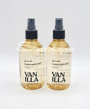 2 Victoria's Secret Pink Vanilla Hair  Body Mist With Hyaluronic Acid 8 fl oz