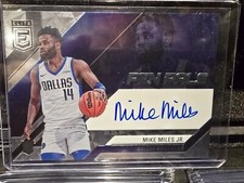 Mike Miles Jr 2023-24 Donruss Elite Pen Pals Rookie Auto RC #PP-MMJ Mavericks