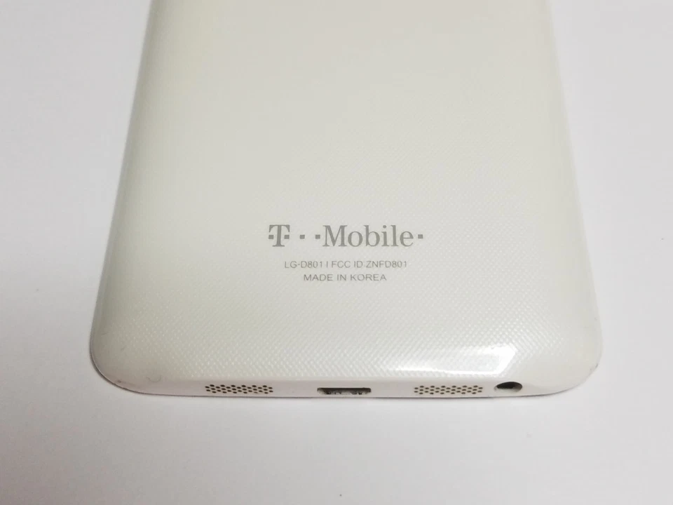 LG G2 D800 D801 D802 Carcasa Tapa Trasera Batería Puerta Blanco Repuesto Foto 3 de 4