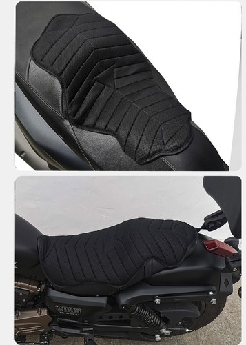 Motorcycle Seat Pad Comfort Cushion Air Pillow Cover Shock Absorption Pad Black - Picture 14 of 16