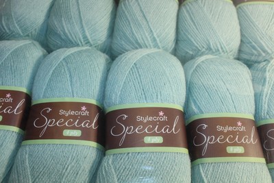 10 x 100G Stylecraft Special 4 Ply Duck Egg 100% Acryl, 4-Ply (3,50mm), 422m