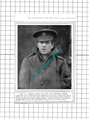 Drummer Spencer John Bent East Lancashire Regiment WW1 - 1914 Clipping / Print