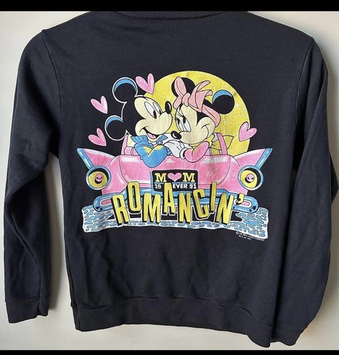 Vintage Childs Walt Disney Mickey Mouse Minnie Mouse Sweatshirt Childs Medium - Picture 5 of 10