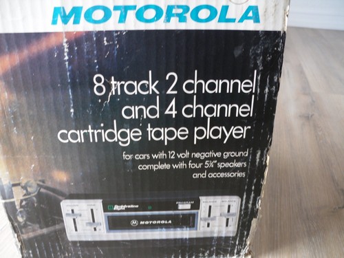 Lecteur 8 Pistes Motorola Vintage – Fabriqué Au Japon – Pour Pièces Ou Restauration