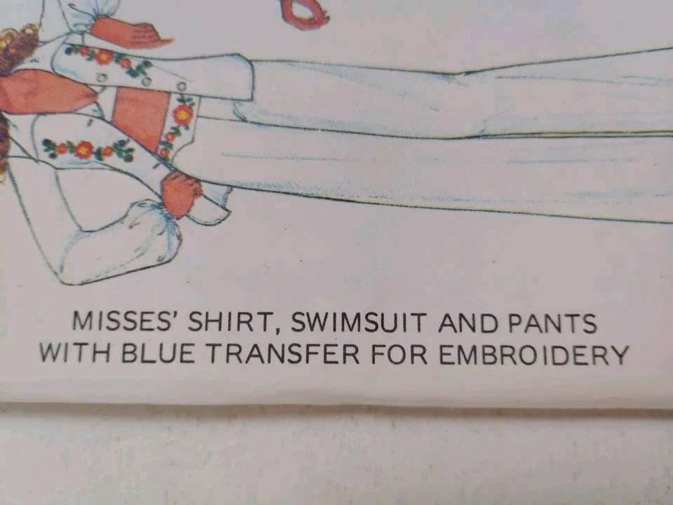 Shirt Swimsuit Bikini Pants Wide Leg 12 McCalls 5025 Sewing Pattern McCall's VTG - Image 3 of 4