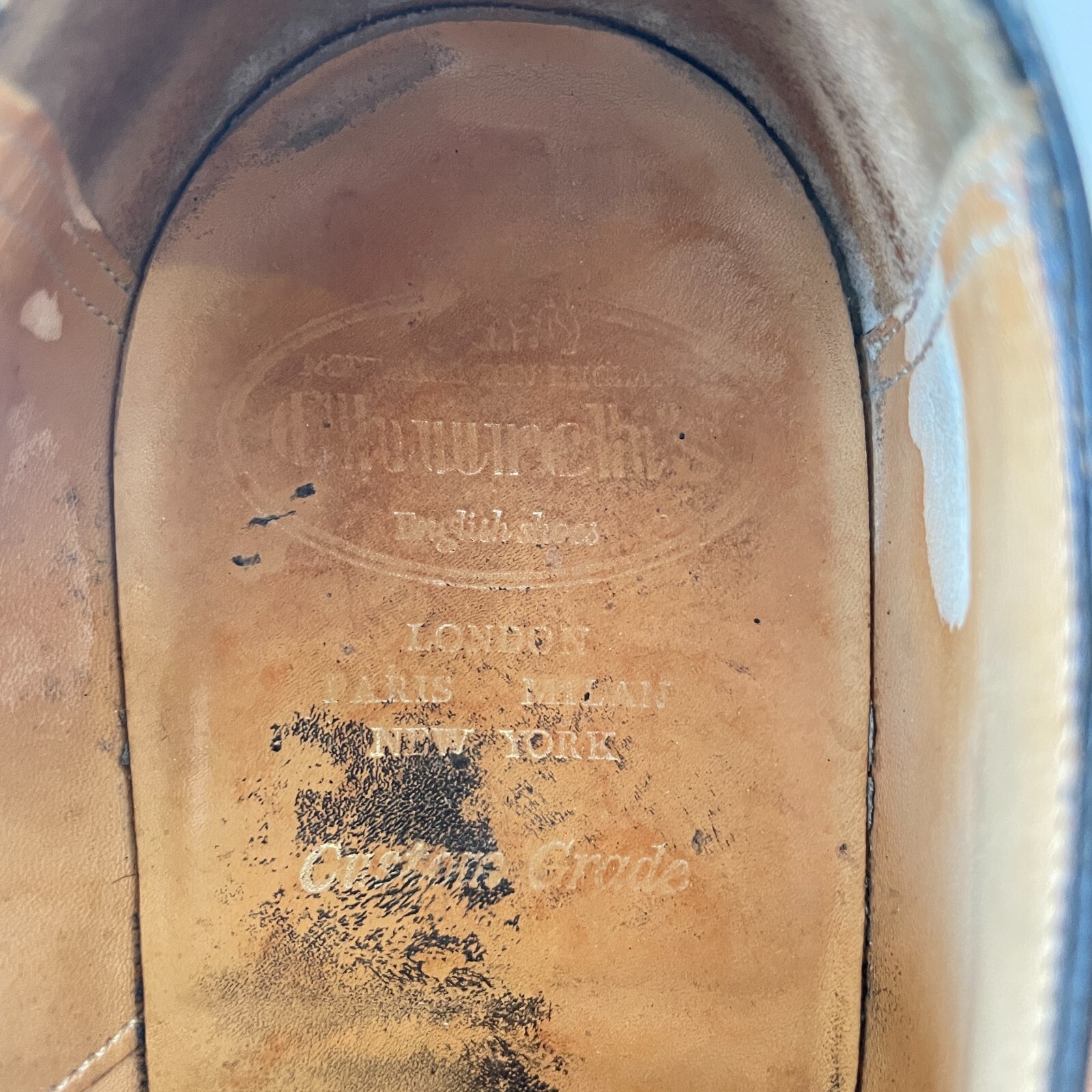 Chaussures Church's Kelby En Daim Bleu - Taille 41.5 UK 7.5, Double Boucles, Occasion Super état