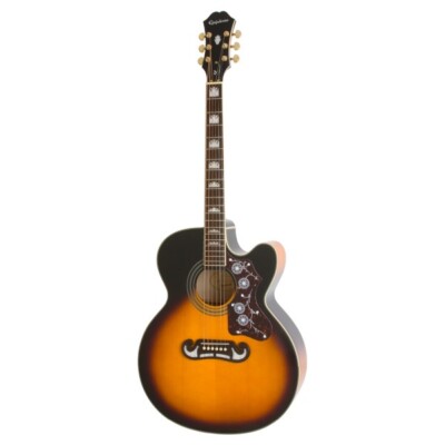 EPIPHONE J-200 EC Studio Vintage Sunburst   Westerngitarre   SuperJumbo   Presys