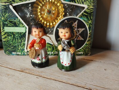 1978 Hong Kong Vintage CMA inc music makers Angel Christmas ornaments decor lot