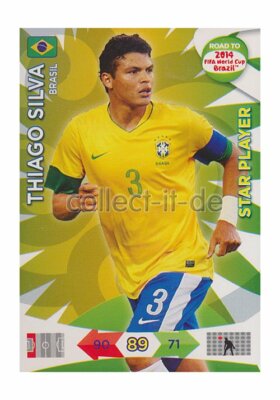 Panini Adrenalyn Road World Cup Brazil 16 - Thiago Silva - Star Player