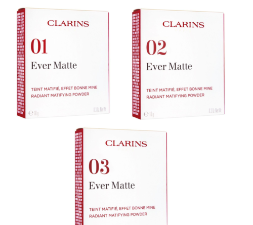 Clarins Ever Matte poudre macatifiante radiante transparente AU CHOIX 0,3 oz FRAIS - Photo 1/9