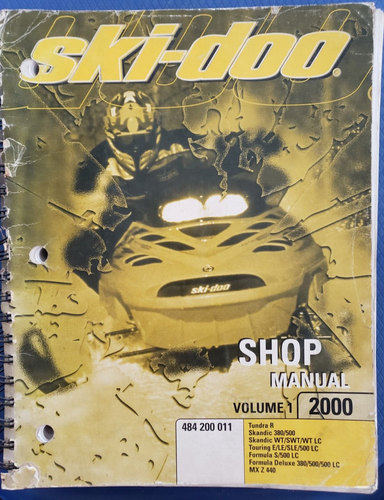 Ski-Doo 2000 Tundra/Skandic/Touring/Formula/MX Z Shop Manual Volume 1         3 - Bild 1 von 11
