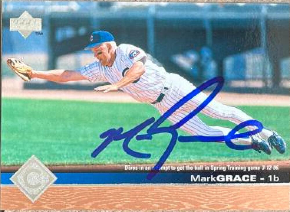 Mark Grace Autographed 1997 Upper Deck #35