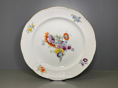 Imperial St.Petersburg Teller Ozier Blumenmalerei 1.Wahl um 1780 Katharina II