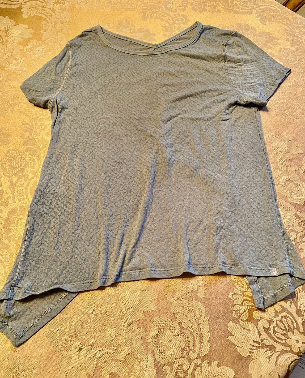 Lululemon Loop Around Tee EUC Size 2, dusty blue … - image 1