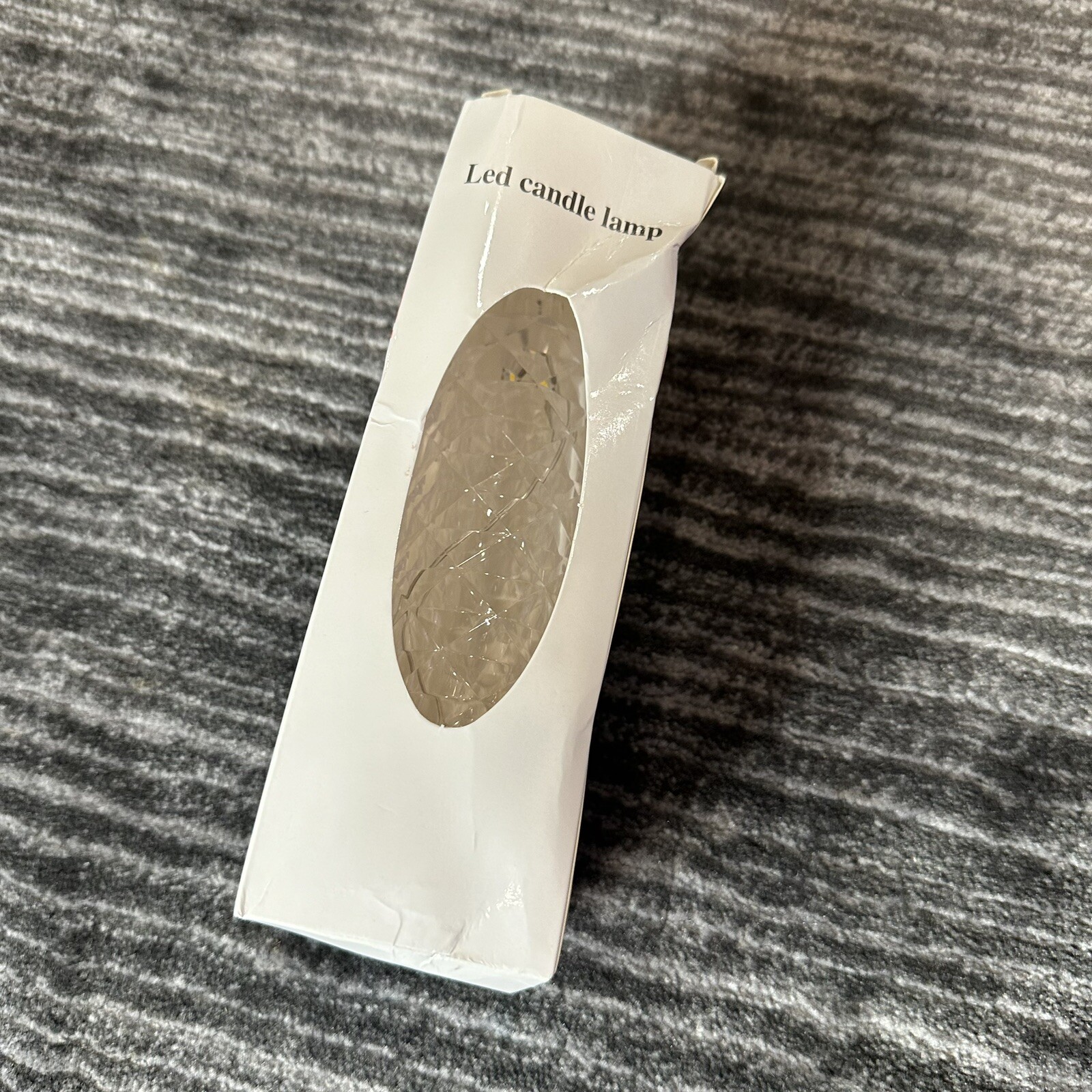 LED Candle Faux Crystal Creative Pillar Lamp Romantic Wedding Clear Battery New