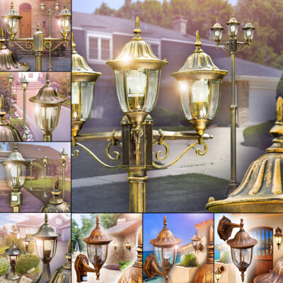 Ribadeo Steh Wand Poller Sockel Beleuchtung Veranda Aussen Lampe Laternen Garten