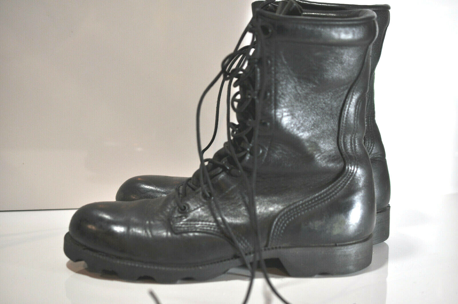 Vintage Altama RO Search Mens black leather military style boots size 8