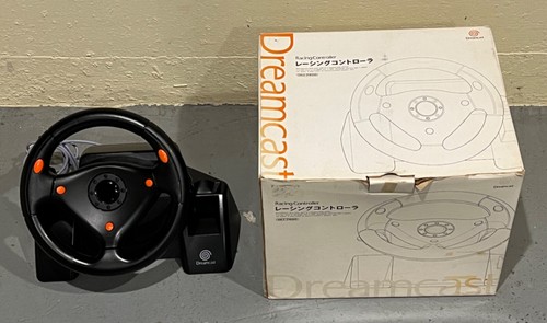 Sega Dreamcast HKT-7400 Racing Controller Steering Wheel with box | eBay