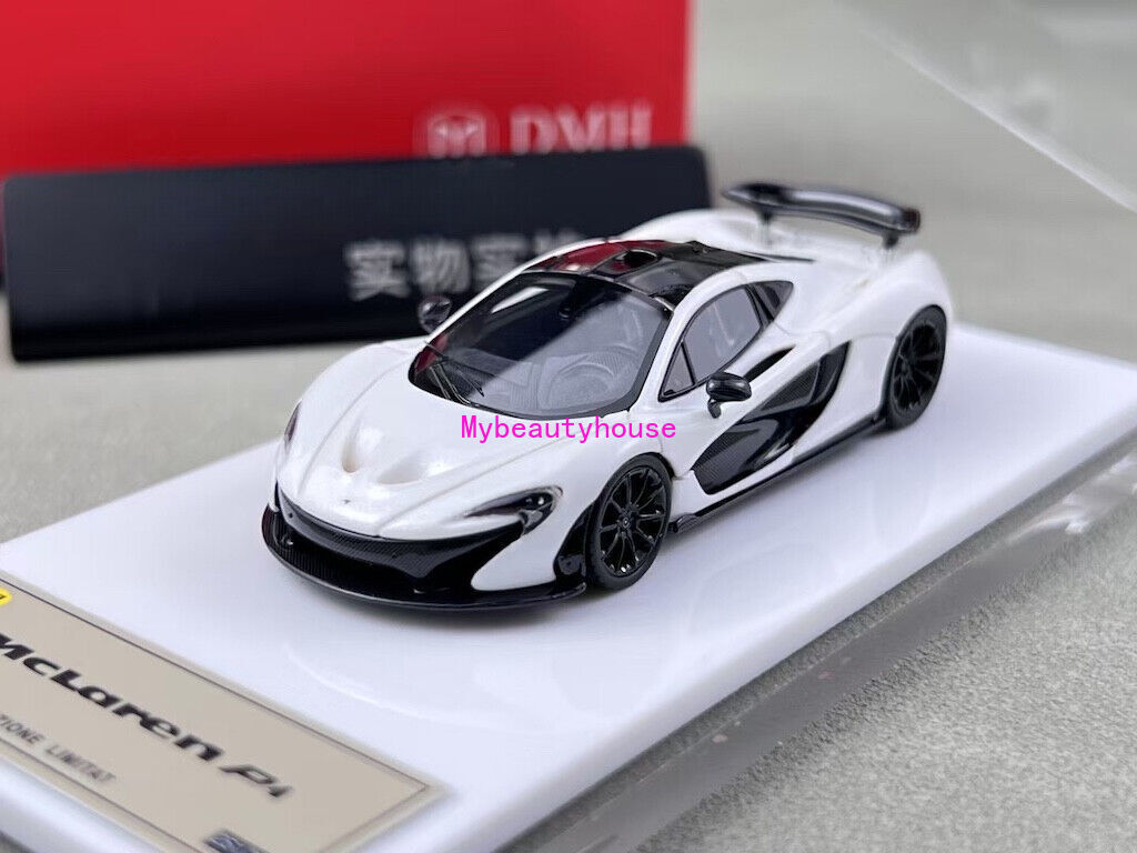 DMH 1/64 マクラーレン P1 DMH 1:64 White P1 Super Racing Sports Model Diecast Resin