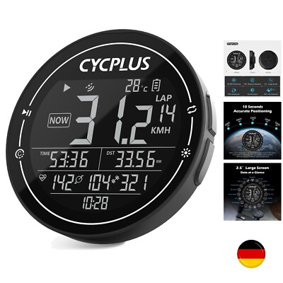 Fahrradcomputer GPS Fahrradtacho Kabellos,  Fahrrad Computer ANT+