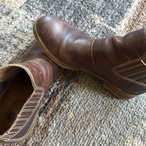 Sofft Bellis III Distressed Waterproof Brown Leather Comfort Ankle Boots Sz 10M - Picture 4 of 13