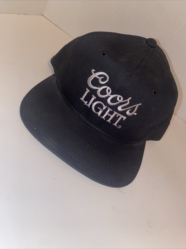 Cappello Snapback Leggero VINTAGE Coors Nero Casa Birra Ricamato Classico - Foto 15 di 16