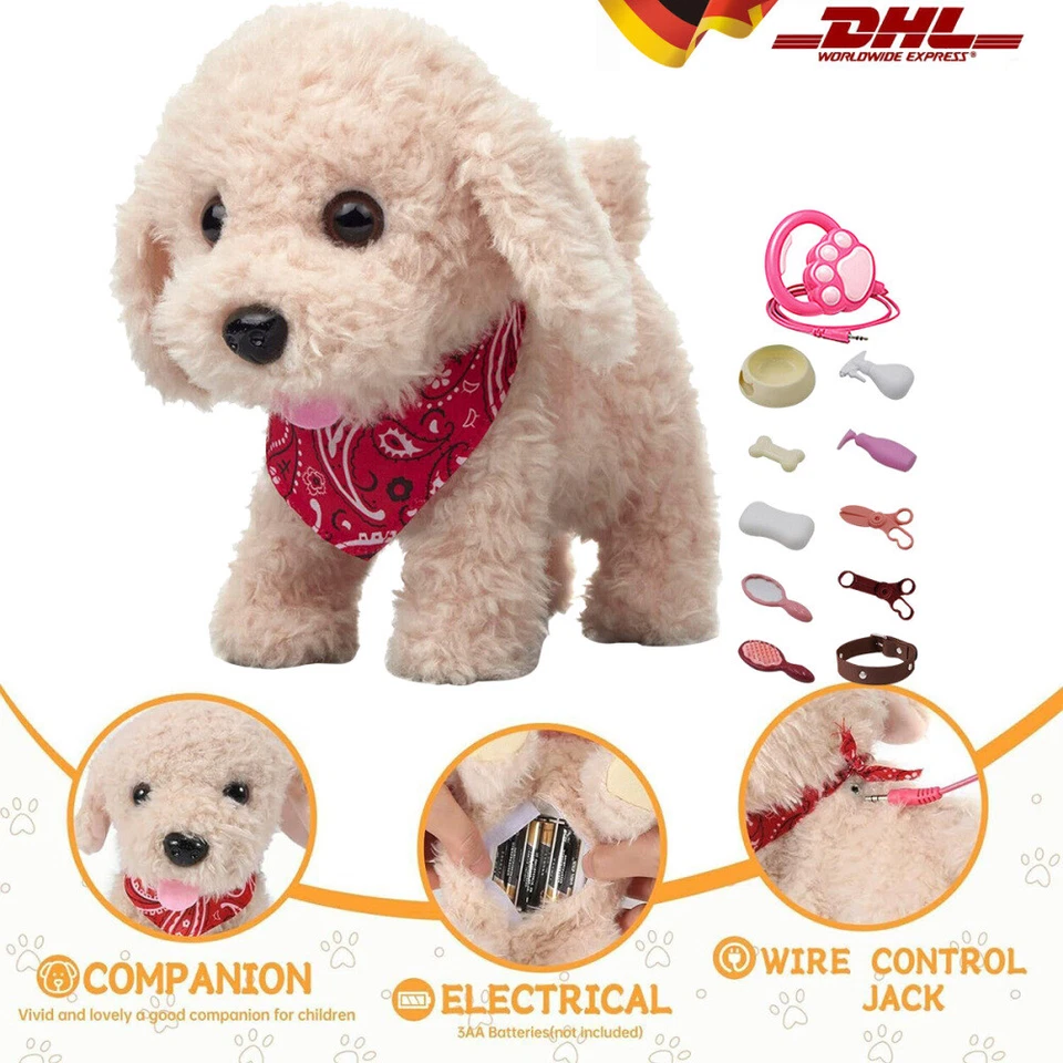 nteraktives Hund Spielzeug Kinder, Laufender Hund mit Fernbedienung Leine - Bild 2 von 4