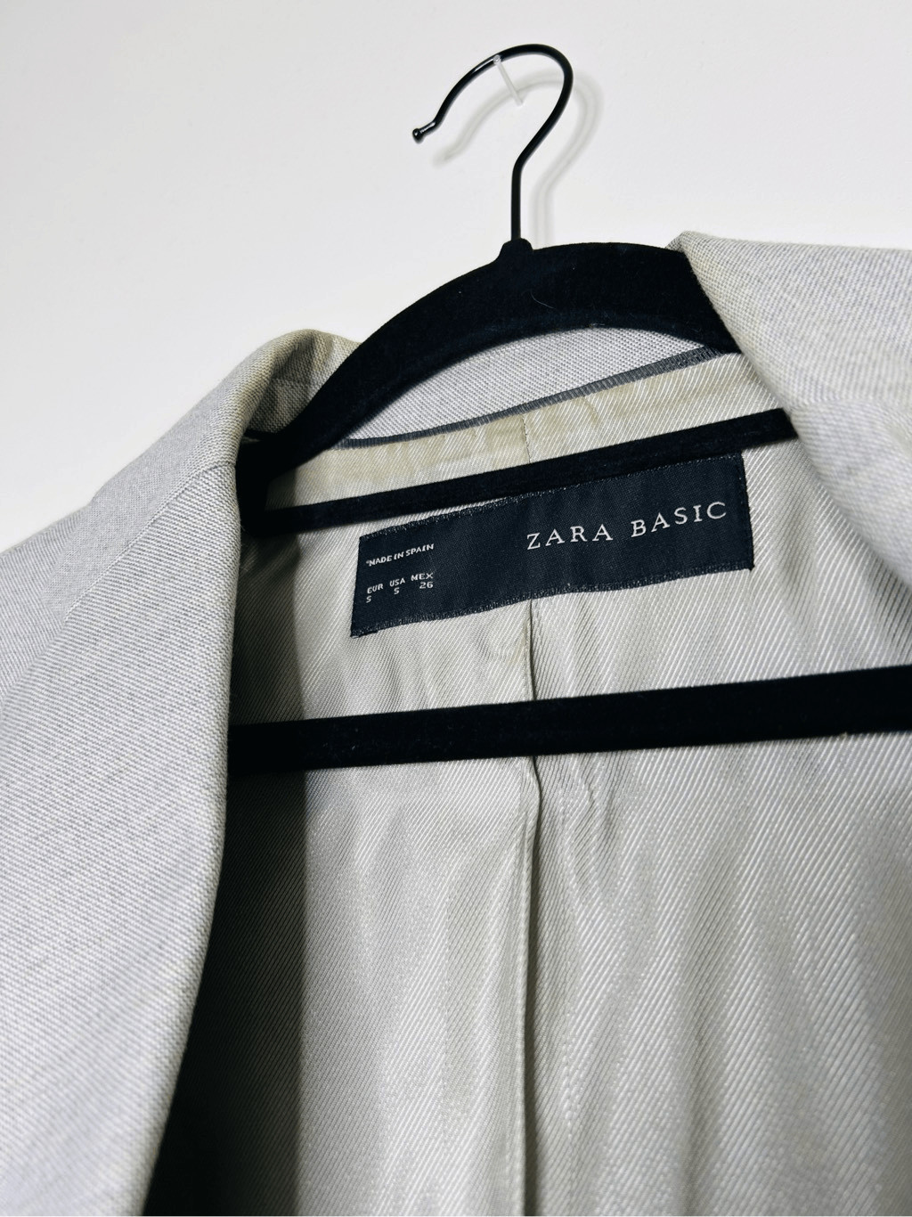 Zara Basic Grey Blazer Size Small - image 4