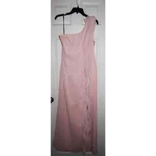 Vera Wang White Label- Blush/Pink Chiffon One Shoulder Dress Sz 14